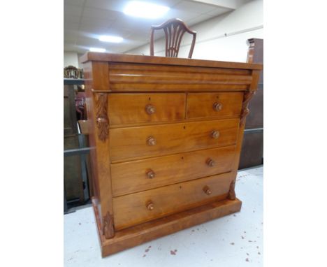 A Victorian six drawer Scotch chest 