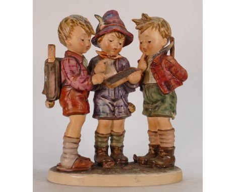 Goebel figure group (170/III) School Boys: Dated 1972, height 24cm.