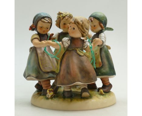 Goebel Hummel figure group Ring Around the Rosie: Impressed no 348, height 19cm in box.