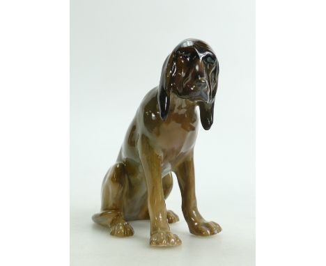 Royal Doulton Flambe early model of a seated Hound dog: Reference HN176 height 15cm.