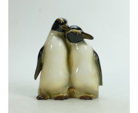 Royal Doulton model of a pair of Penguins HN133: Height 15.5cm.