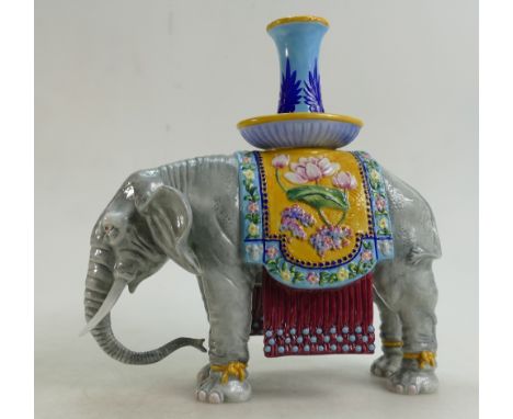Royal Doulton prototype large Elephant Candlestick: Marked with The Property of Royal Doulton and not produced for sale, heig