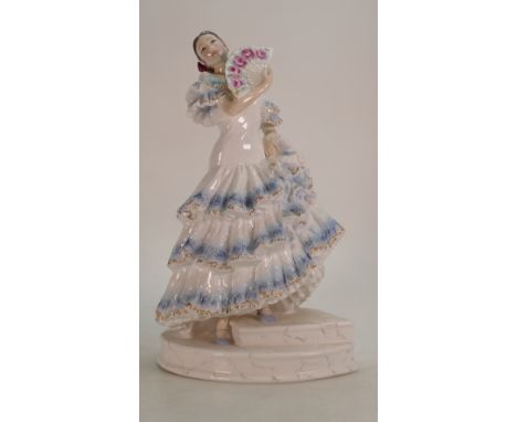 Royal Worcester large figure Maria: The Maureen Halson signature edition for Compton &amp; Woodhouse, height 34cm.