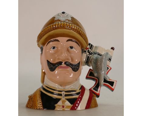 Royal Doulton large character jug Emperor Kaiser D7233: Limited edition from the First Word War Military leader series, boxed