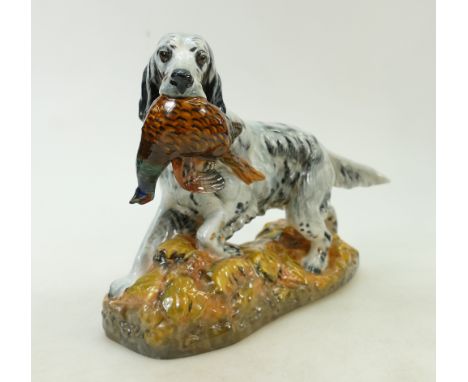 Royal Doulton model of a Setter &amp; Pheasant: Setter and pheasant HN2529, height 22cm.