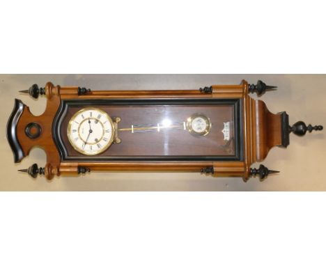 20th Century Hermle branded Wall clock: Height 101cm.