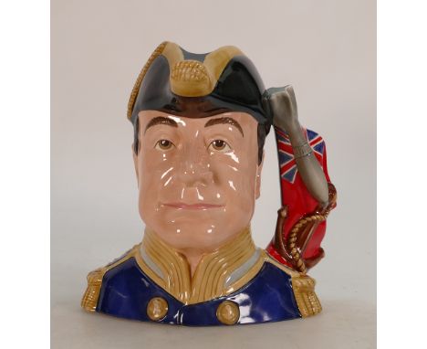 Royal Doulton large character jug Admiral Jellicoe D7229: Limited edition from the First Word War Military leader series, box