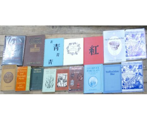 A collection of Pottery themed Hardback Books to include: Handbook of Pottery &amp; Porcelain Marks, A.B.C of Collecting Old 
