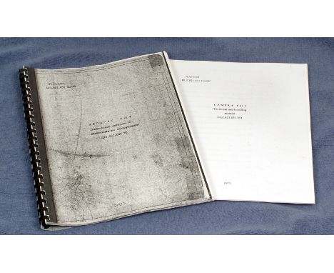 Copy Of Original Factory Manual For F-21 Ajax-12 Camera. Including separate English translation.