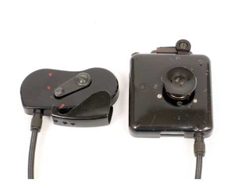 Later KGB Design Button Disguise Set For F-21 Cameras. Second type of button disguise kit (1960s) with trigger style cable re