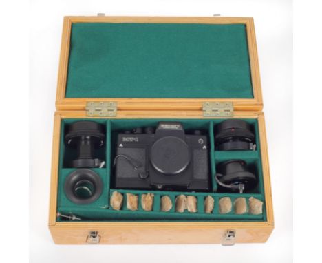 ZENIT SURPRISE MT-1 Endoscope Medical Camera Set. 1991 Data back version with 1/500 top speed. With INDUSTAR-50MT f7 50mm len