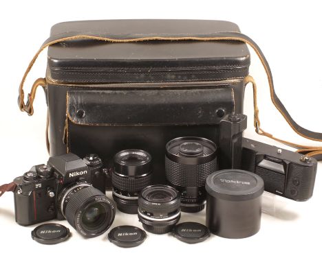 Nikon F3 Outfit. Comprising F3 body (meter working, condition 4F) with Nikkor Series E 36-72mm AiS Zoom lens (condition 5/6F)