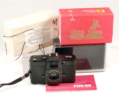 Rare LOMO Compact LC-M 35mm Camera. (condition 3F). With MINITAR 1 f2.8 32mm lens. In makers box & other original packaging &