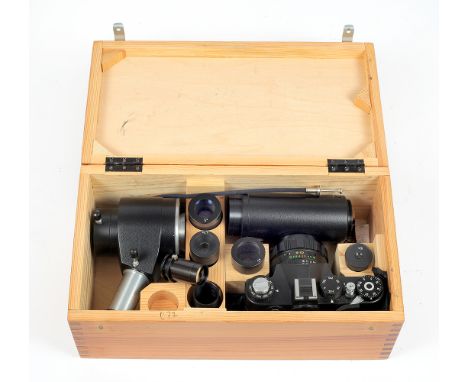 ZENIT-12XP Microscope Camera Outfit. Complete Kit with camera, HELIOS-44M-4 f2 58mm lens & case. Serial numbers/Princelle Boo