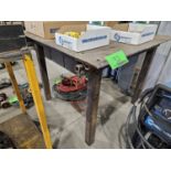 STEEL WORK TABLE 49 IN. X 45 IN.