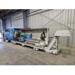 2010 WEILER CNC LATHE, MODEL E80 X 3000, WEILER CNC CONTROLLER, 32 IN. SWING, 118 IN. DISTANCE