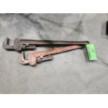 2 PIPE WRENCHES