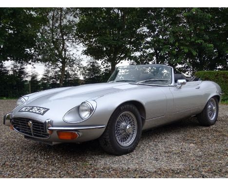 1972 Jaguar E-Type V12 Roadster- Very well presented with manual gearbox- Recently re-painted in its original colour of Silve