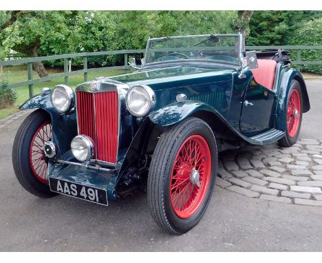 1937 MG TA- Built on 19th May 1937 and supplied new to Australia- Repatriated from Melbourne by the vendor in 2000 and treate