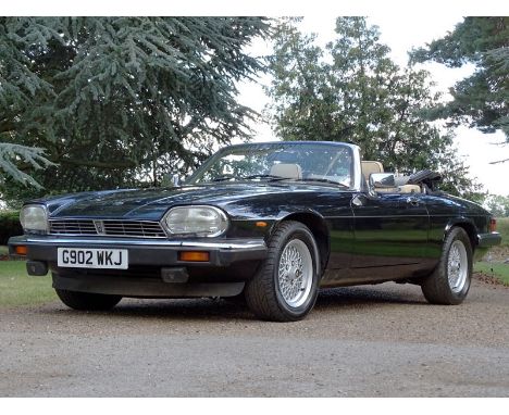 1990 Jaguar XJ-S 5.3 Convertible- Offered with its original wallet, handbooks and service book containing 20 entries- Current