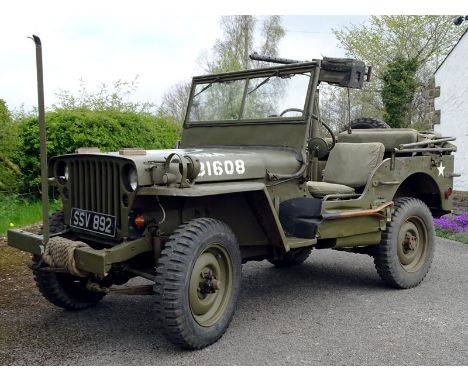 1945 Ford GPW Jeep- Imported into UK in 1985 and attributed to the current registered keeper in 1988- Offerd with deactivated