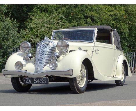 1939 Triumph Dolomite 14/60 Drophead Foursome Coupe- Dry stored as part of a private collection for many years. Currently run