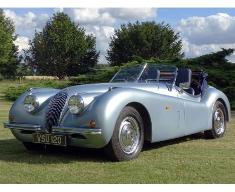 2014 Nostalgia XK120 Evocation- This smart looking example is finished in light blue matched to a dark blue interior- Complet