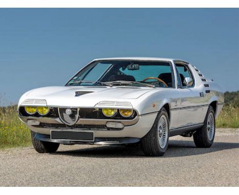 1973 Alfa Romeo Montreal- Recent mechanical work by Montreal specialists Super Engineering- White with black velour interior,