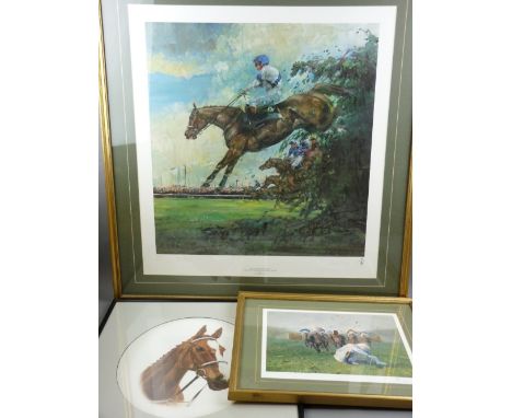 RACING PRINTS - limited edition (157/850), titled 'Sod It' by MALCOLM COWARD, signed in pencil, 29 x 35 cms, limited edition 