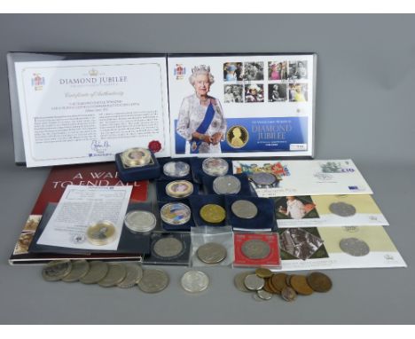ROYAL MINT, WESTMINSTER & OTHERS COIN COLLECTION including a 2015 Britannia fifty pounds, commemorative five pound coins incl