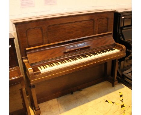 Steinway (c1925) A Model K upright piano in a mahogany case; together with a stool