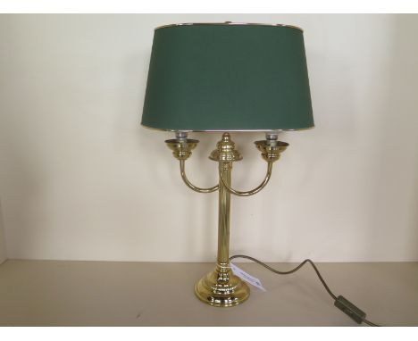 A double lamp, approx 57cm high, in good condition, tested 