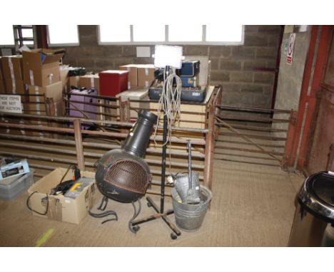 A spot lamp on stand