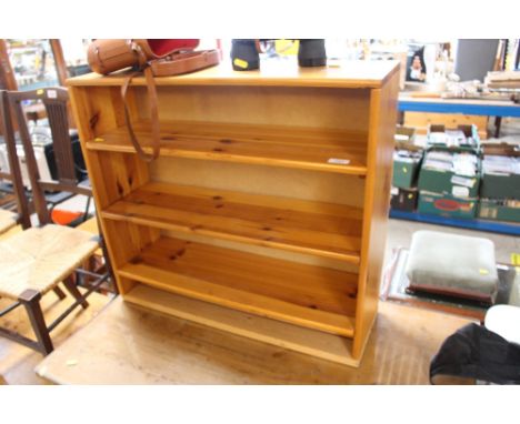 A pine shelf unit