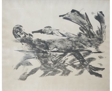 Sidney Nolan (Australian, 1917-1992) lithograph, ‘Leda and swan’, signed in pencil, limited edition 106/125, 54 x 65cm