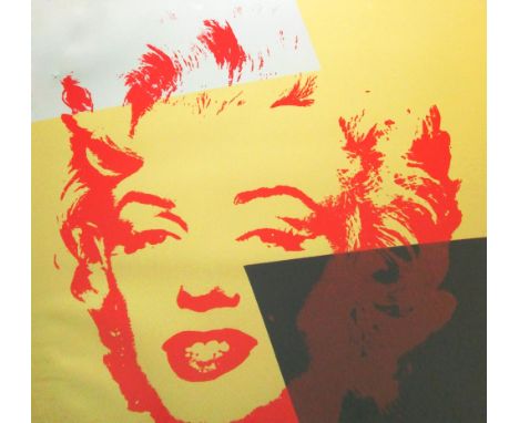 AFTER ANDY WARHOL, 'Marilyn Monroe', lithograph, 90cm x 90cm, framed.