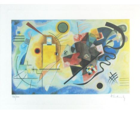 WASSILY KANDINSKY (Russian, 1866-1944), 'Yellow, Red, Blue', lithograph in colours on arches paper, 25.5cm x 34.5cm, numbered