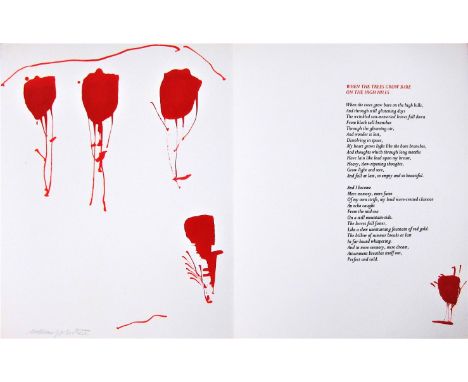 WILLIAM JOHNSTONE [1897-1981]. Abstract [Sunset], 1981, lithograph, 22/50. Signed in pencil. Inspired by Edwin Muir poetry. 3