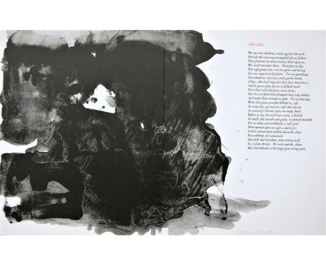 WILLIAM JOHNSTONE [1897-1981]. Abstract [The Gate], 1981. lithograph, 22/50. Signed in pencil. Inspired by Edwin Muir poetry.