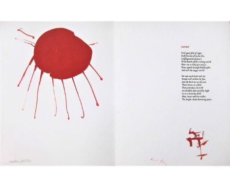 WILLIAM JOHNSTONE [1897-1981]. Abstract [When the Trees Grow Bare], 1981. Lithograph, 22/50; signed in pencil. Inspired by Ed
