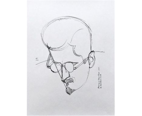 WYNDHAM LEWIS [1882-1957]. James Joyce, 1932. lithograph; edition of 200 [141/200]. The National Portrait Gallery collection 