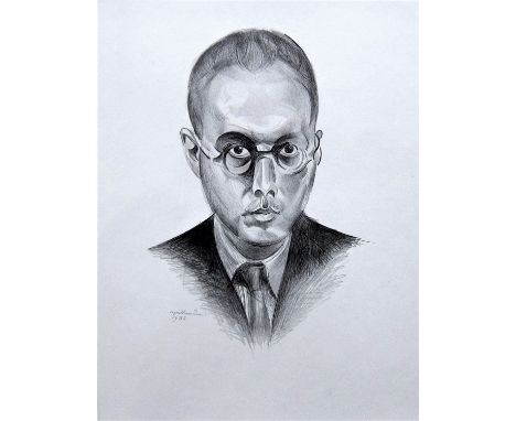 WYNDHAM LEWIS [1882-1957]. Self Portrait, 1932. lithograph, edition of 200 [141/200]. 35 x 27 cm [sheet size] - overall with 