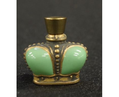 Vintage Prince Matchabelli  glass perfume bottle in the form of a crown, in original box
