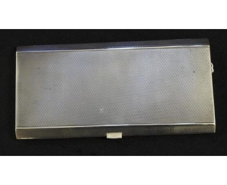 Art Deco French silver cigarette case stamped, 266grams approx
