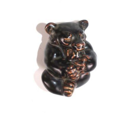 Royal Copenhagen brown bear cub model no. 21434, 5.5cm high approx.