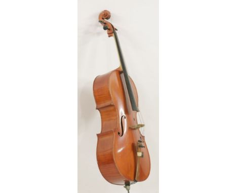 A modern cello,with Lothar Seifert bow,with silver mounted frog (2)Provenance: 	From the estate of Alan Davie (1920-2014) the