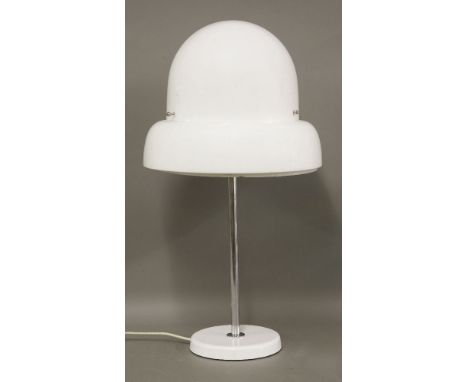 A Bergboms B-125 perspex and chrome table light,69cm high