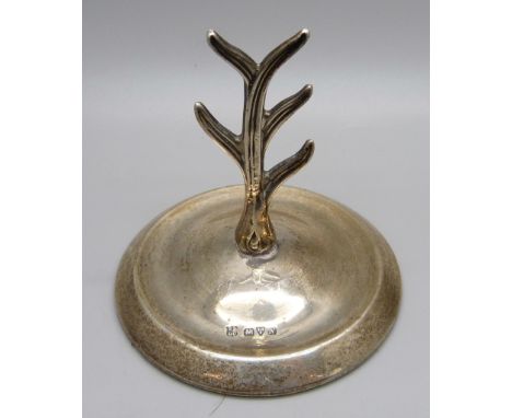 A silver ring stand, Chester 1913 