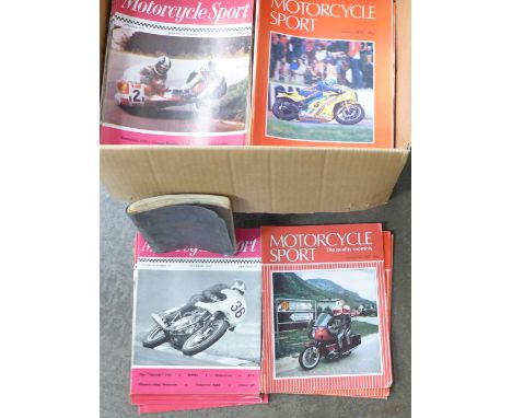 Motorcycle Sport magazines from 1970s, 1980s and 1990s (164), Bike magazines (8) plus a Triumph Instruction Manual, no. 16 