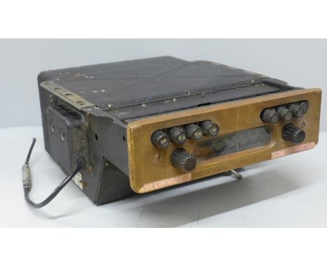 A radio unit from a Bentley automobile 